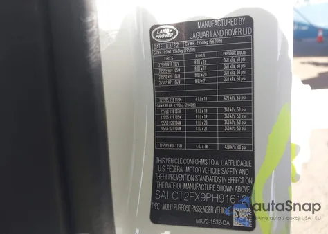 2023 Land Rover Discovery Sport S R-Dynamic from USA, damaged, VIN SALCT2FX9PH916121